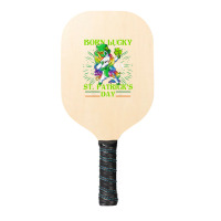 Born Lucky On St Patricks Day Girl St Patrick's Day Unicorn Pickleball Paddle | Artistshot