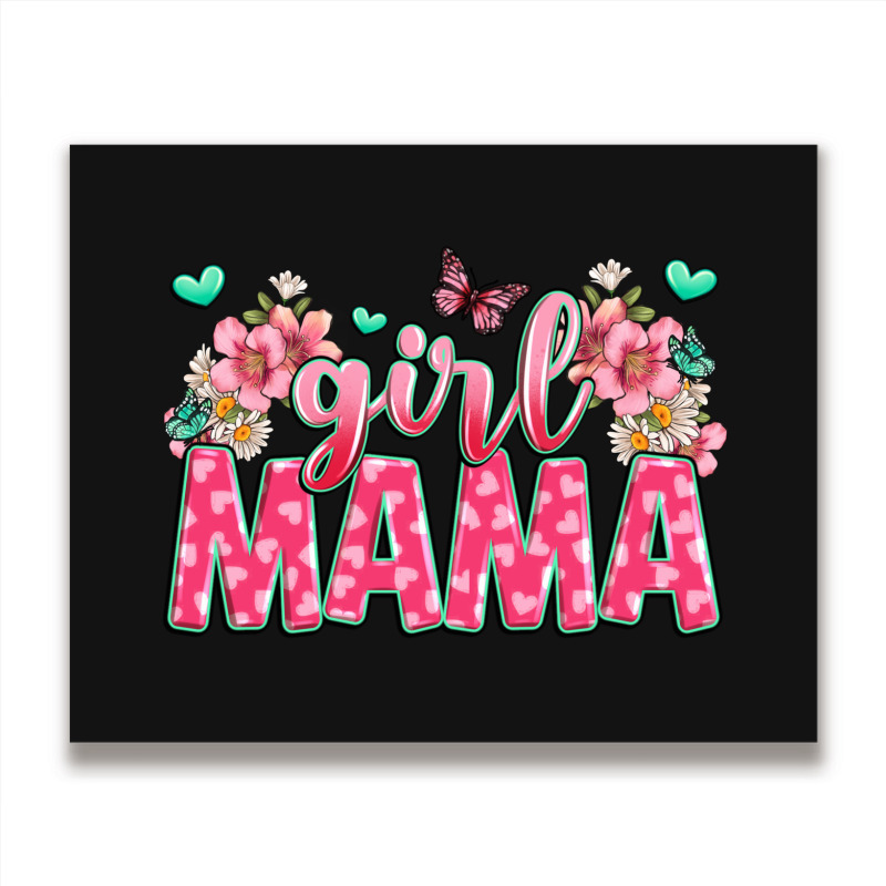 Girl Mama Metal Print Horizontal | Artistshot