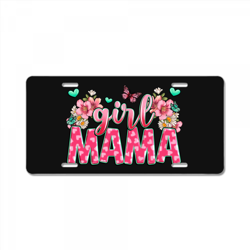 Girl Mama License Plate | Artistshot