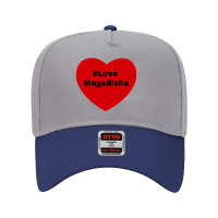 Love Mogadishu, Hashtag Heart, Love Mogadishu 2 Adjustable Baseball Cap | Artistshot