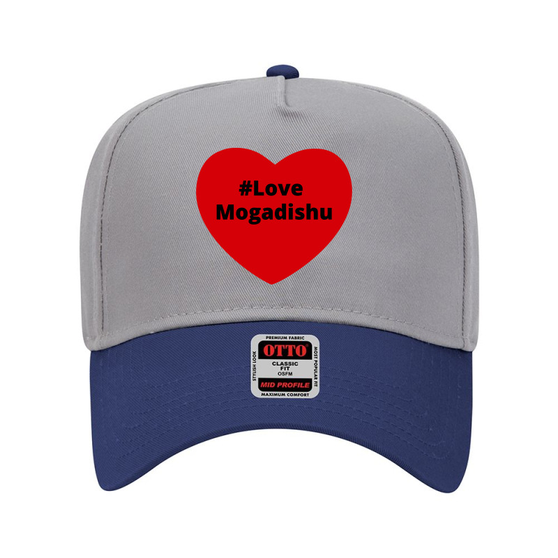 Love Mogadishu, Hashtag Heart, Love Mogadishu 2 Adjustable Baseball Cap by chillinxs | Artistshot