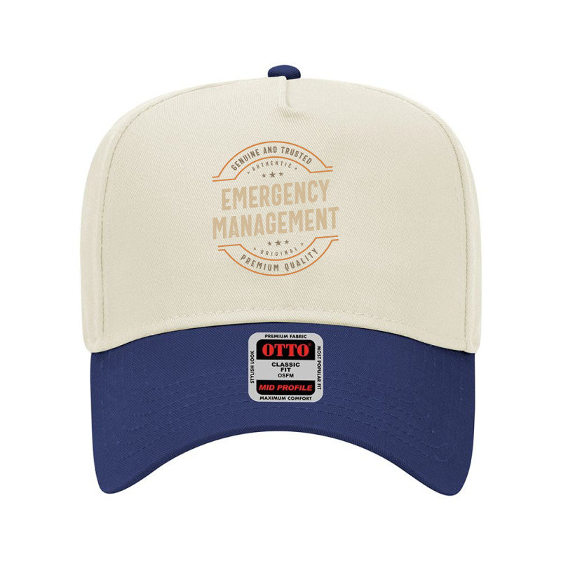 Funny Emergency Management Job Occupation Adjustable Baseball Cap | Artistshot