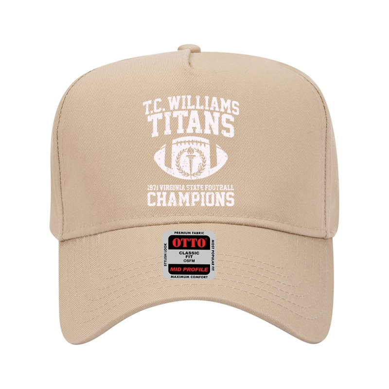 T.c. Williams Titans 1971 Football Champions Remember The Titans Adjustable Baseball Cap | Artistshot