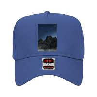 Black Mountain Under Blue Sky Adjustable Baseball Cap | Artistshot