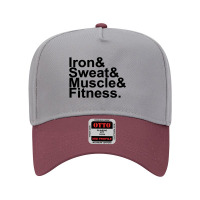 Iron & Sweat & Muscle & Fitness Adjustable Baseball Cap | Artistshot