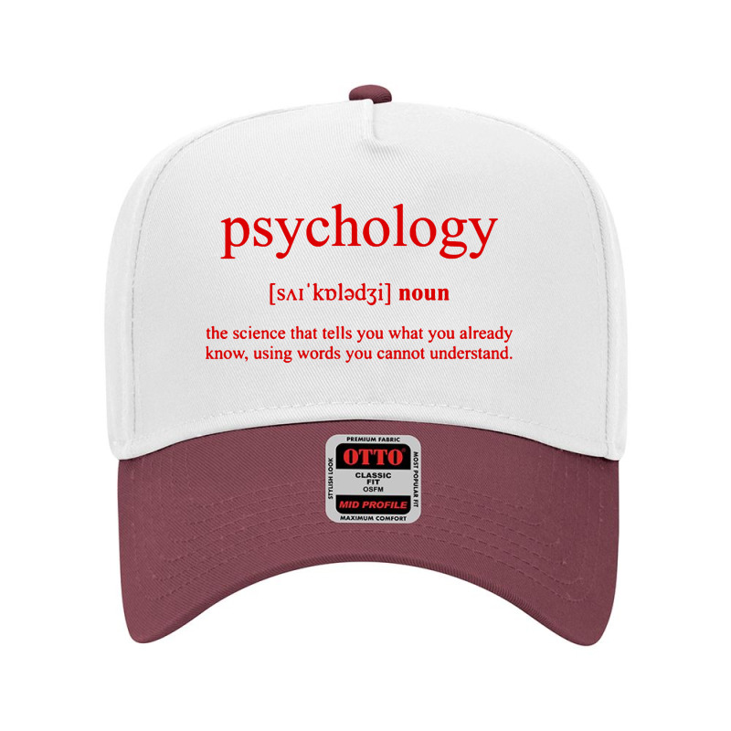 Psychology Adjustable Baseball Cap by saterseim | Artistshot