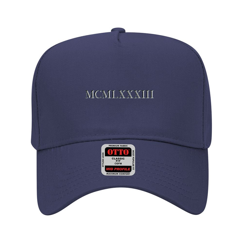 Roman Numeral 1983 Adjustable Baseball Cap by waktudzuhur | Artistshot