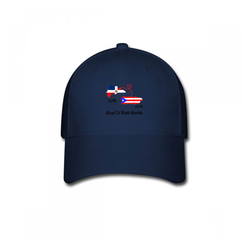 Half Puerto Rican Half Dominican Flag Map Combined Pr Rd T Shirt Baseball Cap by cm-arts | Artistshot