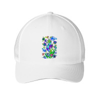 Marine Biologist Ocean Life Drawing Seahorse Mesh Cap | Artistshot