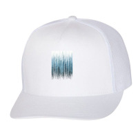 Grunge Dripping Turquoise Misty Forest Trucker Cap | Artistshot