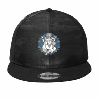 Hindu Elephant God Ganesha Tshirt  Oriental India Henna Tee Camo Snapback | Artistshot