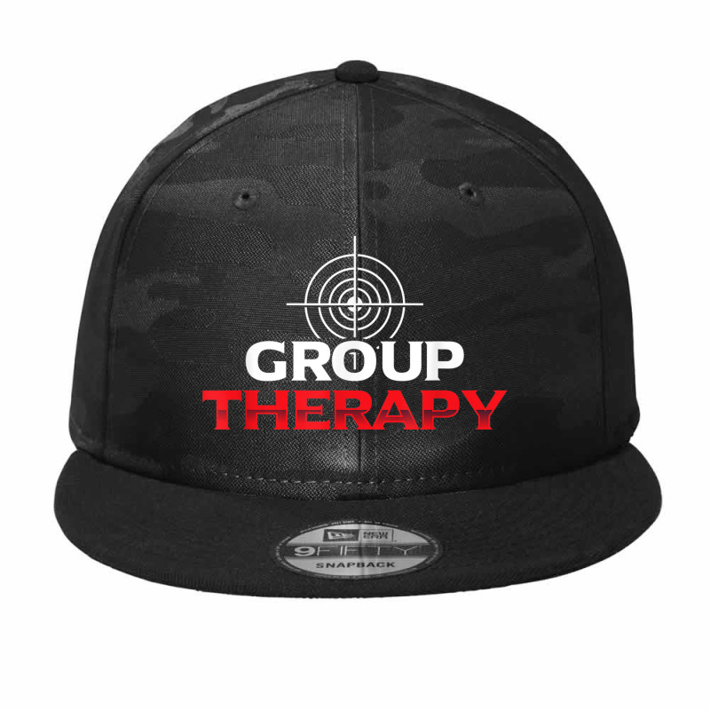 Target Shooting T Gun Lover Enthusiast Group Therapy Camo Snapback | Artistshot