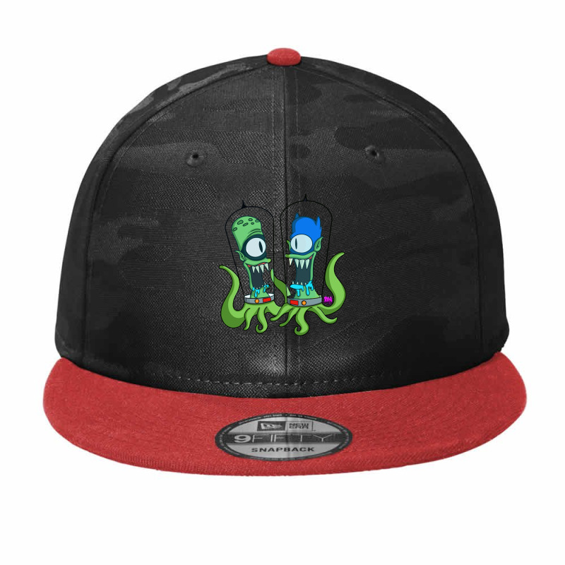 Kang Man And Kodos Sidekick Camo Snapback by okviani | Artistshot