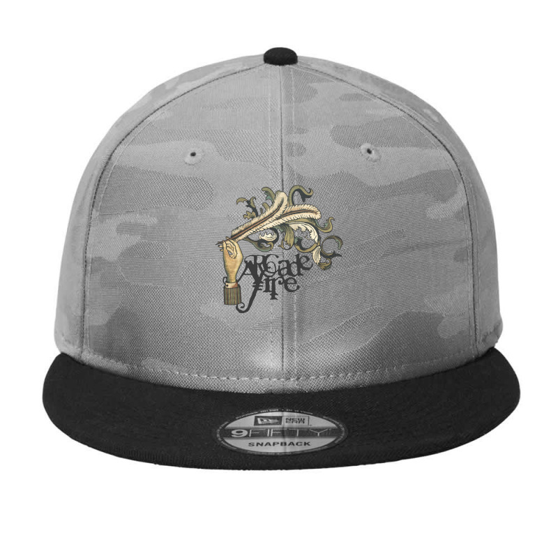 Arcade Fire Funeral Camo Snapback by cm-arts | Artistshot