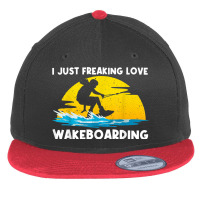 Cool Wakeboarding Design For Men Women Wakeboard Wakeboarder Flat Bill Snapback Cap | Artistshot