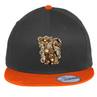 Steampunk Vintage Clockwork Cat T-shirt Flat Bill Snapback Cap | Artistshot