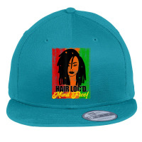 Hair Loc'd Mind Free Black Woman Face Drawing Locs Flat Bill Snapback Cap | Artistshot