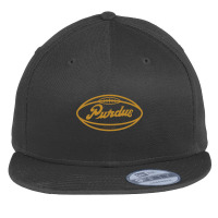 Purdue Boilermakers - Vintage Football (gold) Flat Bill Snapback Cap | Artistshot