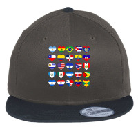 All Latin American Flags Countries Hispanic Heritage Month T Shirt Flat Bill Snapback Cap | Artistshot