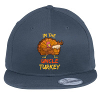 Uncle Turkey Matching Family Group Thanksgiving Party Pajama Flat Bill Snapback Cap | Artistshot