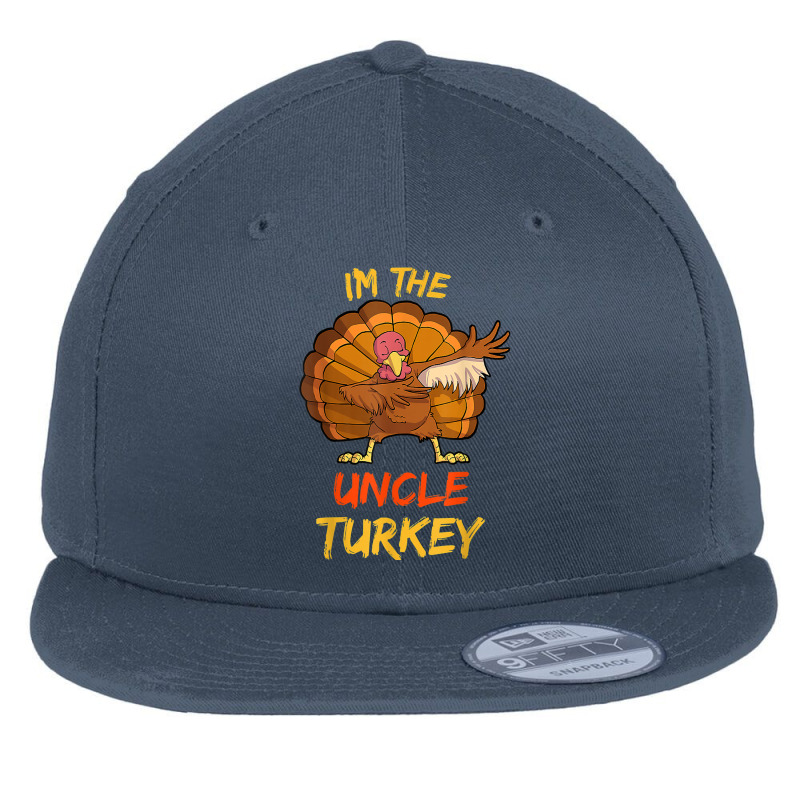 Uncle Turkey Matching Family Group Thanksgiving Party Pajama Flat Bill Snapback Cap | Artistshot