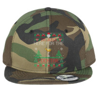 Sidecar Cocktail Christmas Sweater Sidecar Ugly Xmas Flat Bill Snapback Cap | Artistshot