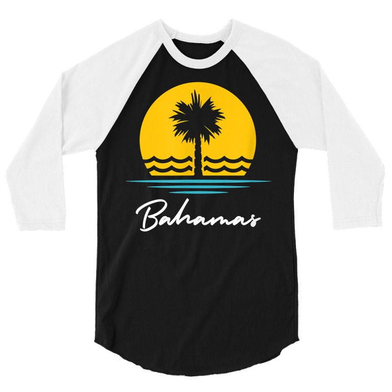 Bahamas Souvenir Summer Travel Holiday Beach Vacation T Shirt 3/4 Sleeve Shirt by nazhirgoodie | Artistshot