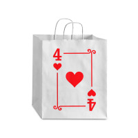 Playing Cards Matching Hearts Card Suits Four Card Debie Paper Bag - 10 X 5 X 13 | Artistshot