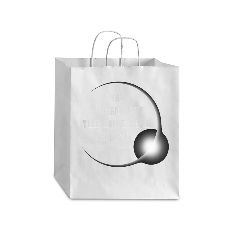 Talk About Total Solar Eclipses Eclipse Chasing Hunting 2024 T Shirt Debie Paper Bag - 10 X 5 X 13 | Artistshot