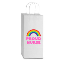 Proud Gay Nurse Double Wine Paper Bag - 6 1/2 X 3 1/2 X 12 3/8 | Artistshot