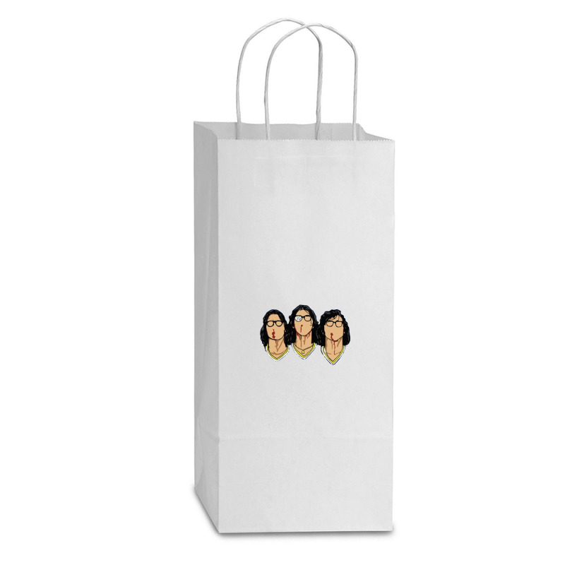 Hanson Brothers Slap Shot! Double Wine Paper Bag - 6 1/2 X 3 1/2 X 12 3/8 | Artistshot