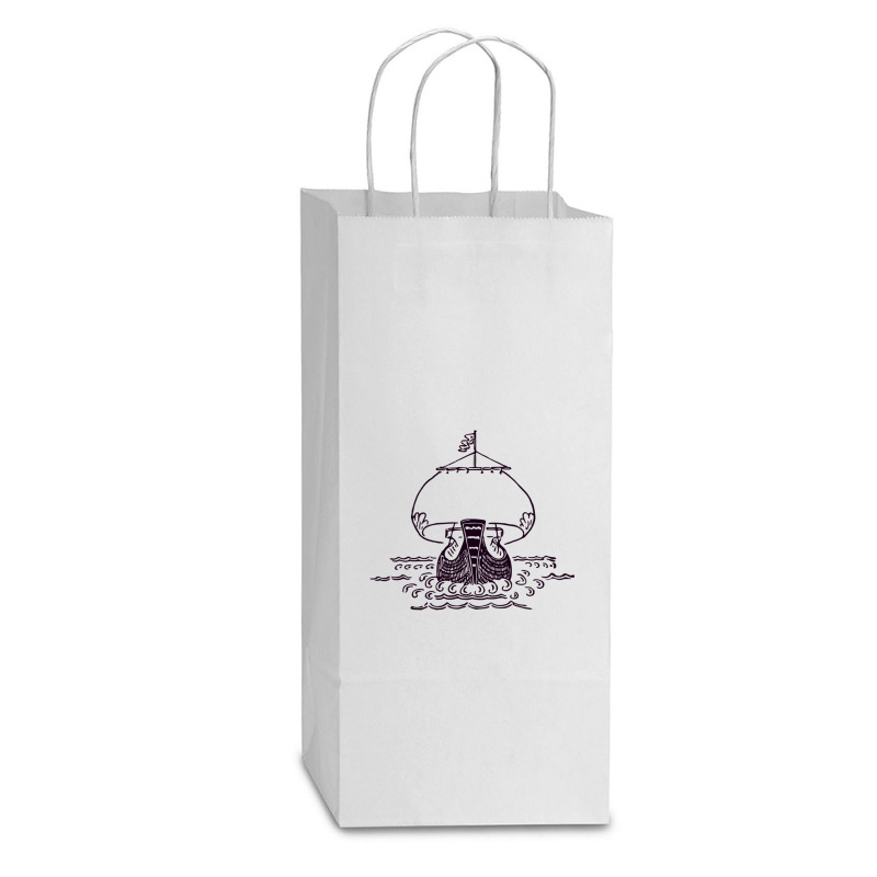 Sail Away With Me  (2) Double Wine Paper Bag - 6 1/2 X 3 1/2 X 12 3/8 | Artistshot