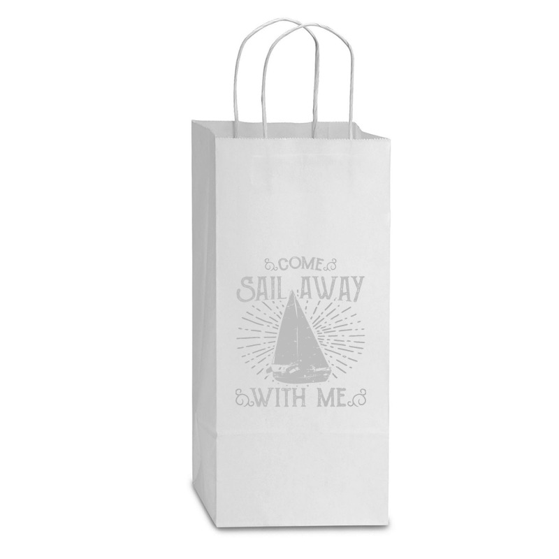 Come Sail Away Double Wine Paper Bag - 6 1/2 X 3 1/2 X 12 3/8 | Artistshot