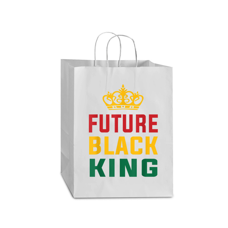 Future Black King History Maker Juneteenth Hbcu Afro Boy T Shirt Mart Paper Bag -13 X 7 X 17 | Artistshot