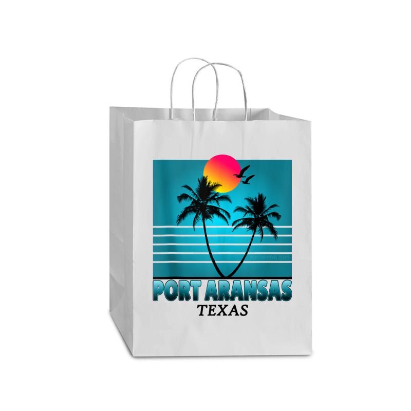 Port Aransas Texas Summer Tee Tank Top Mart Paper Bag -13 X 7 X 17 | Artistshot