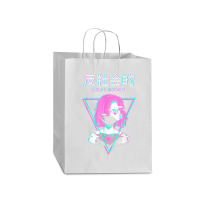 Antisocial Vaporwave Anime Girl Japanese Indie Alt Aesthetic Mart Paper Bag -13 X 7 X 17 | Artistshot