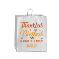 Slp Thankful Blessed And Kind Of A Mess Thanksgiving Fall Queen Paper Bag - 16 X 6 X 19 1/4 | Artistshot