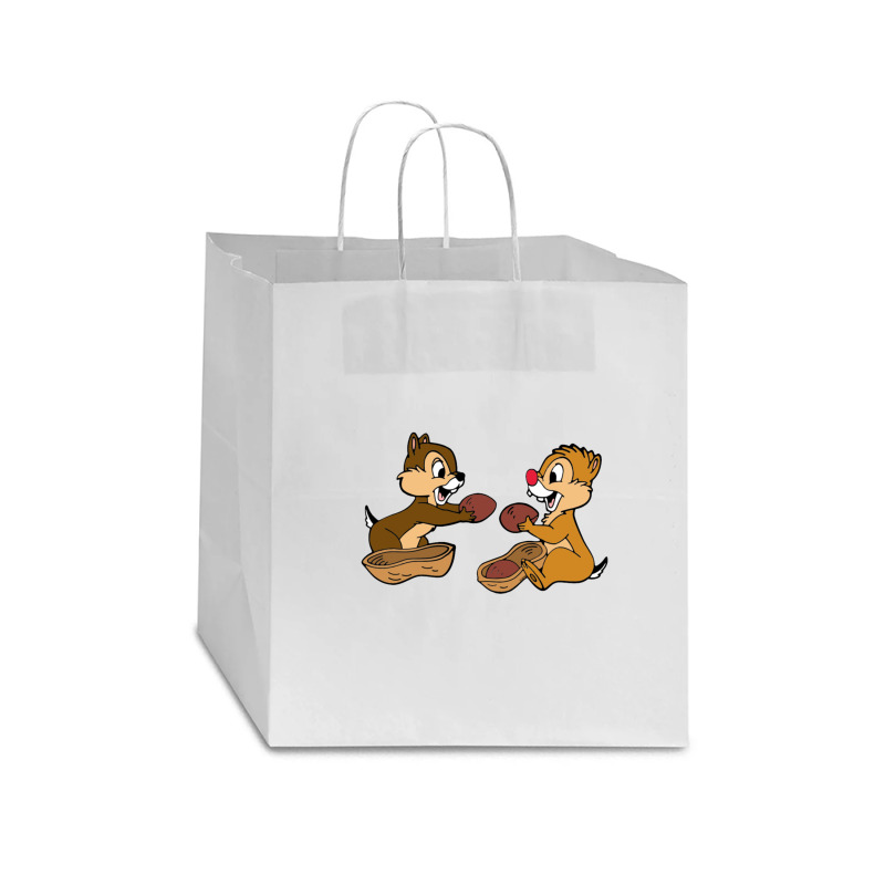 Chip N Dale Peanut Star Paper Bag - 13 X 7 X 13 | Artistshot