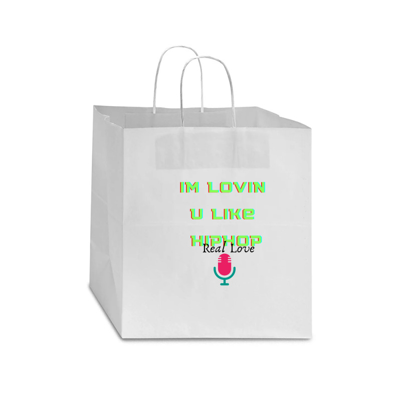 I'm Lovin U Like Hiphop Star Paper Bag - 13 X 7 X 13 | Artistshot