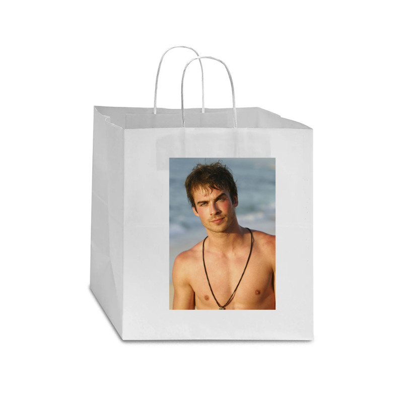 Ian Somerhalder Shirtless Star Paper Bag - 13 X 7 X 13 | Artistshot