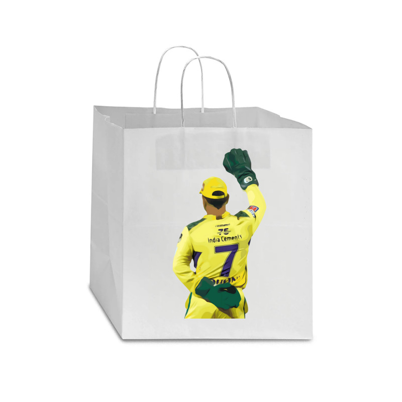 Ms Dhoni Chennai Super Kings Csk Wallpaper Whistlepodu Classic Star Paper Bag - 13 X 7 X 13 | Artistshot