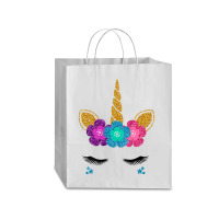 Womens Unicorn Face Halloween Costume Idea And Birthday Outfit Tank To Traveler Paper Bag -13 X 6 X 15 3/4 | Artistshot