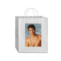 Ian Somerhalder Shirtless Traveler Paper Bag -13 X 6 X 15 3/4 | Artistshot