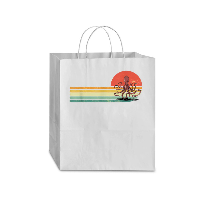 Retro Vintage Octopus Kraken Sea Life Marine Octopus Lover T Shirt Traveler Paper Bag -13 X 6 X 15 3/4 | Artistshot