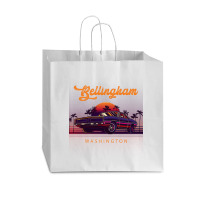 Bellingham Washington Retro Vintage 80s 90s Muscle Cars Retrowave Aest Vogue Paper Bag - 16 X 6 X 12 | Artistshot