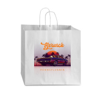 Berwick Pennsylvania Retro Vintage 80s 90s Muscle Cars Retrowave Aesth Vogue Paper Bag - 16 X 6 X 12 | Artistshot