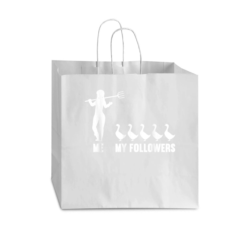 Me And My Followers Woman Ducks Duck Lover Vogue Paper Bag - 16 X 6 X 12 | Artistshot