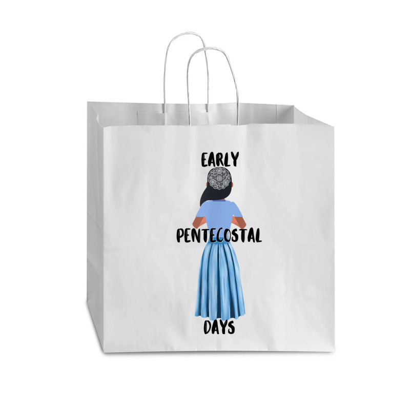 Funny Early Pentecostal Days Long Skirts Lace Head Covering Vogue Paper Bag - 16 X 6 X 12 | Artistshot