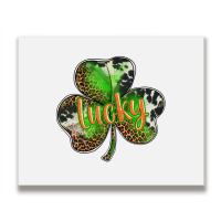 St. Patricks Day Lucky Shamrock Metal Print Horizontal | Artistshot