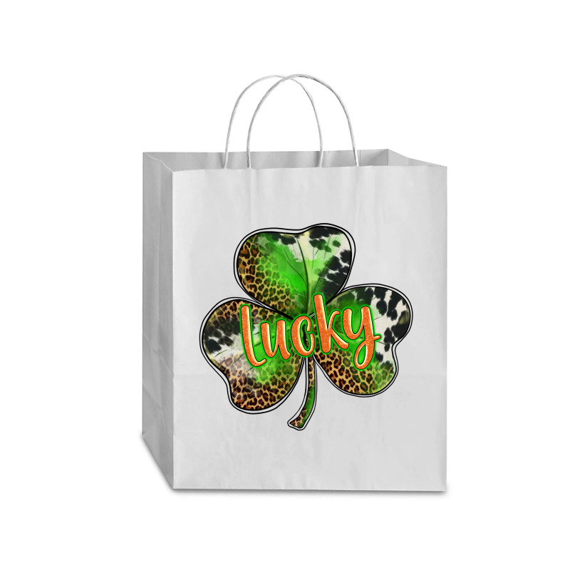 St. Patricks Day Lucky Shamrock Traveler Paper Bag -13 X 6 X 15 3/4 | Artistshot